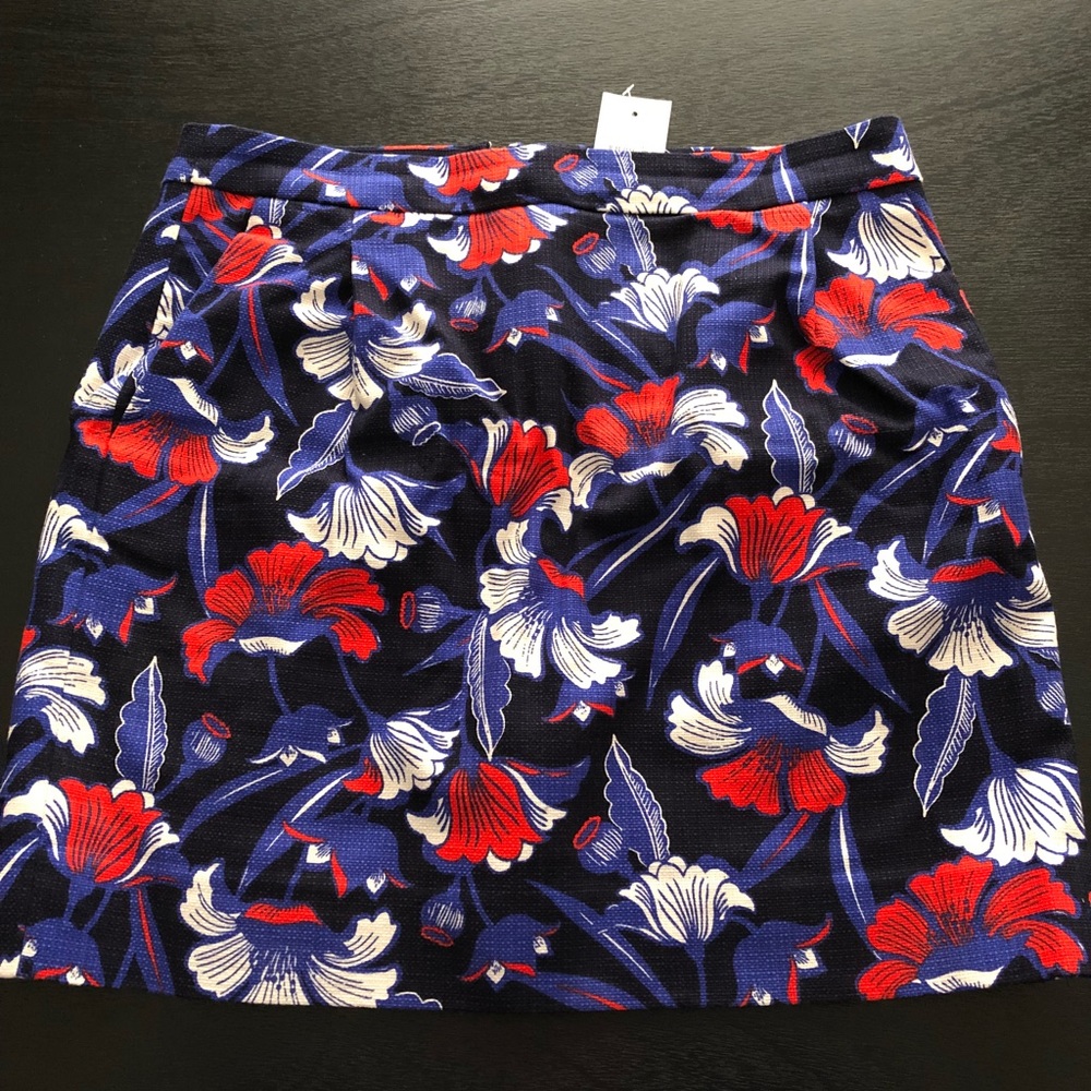 J Crew Floral Skirt NWT